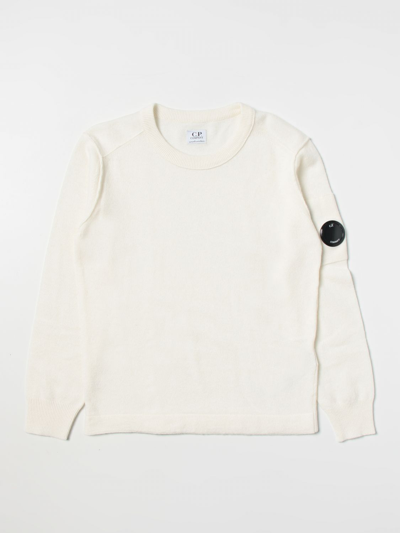 Shop C.p. Company Sweater  Kids Color White