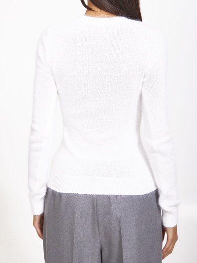 Shop Loewe White Sparkle Sweater