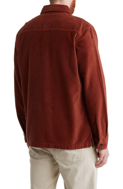 Union Corduroy Shirt Jacket In Henna