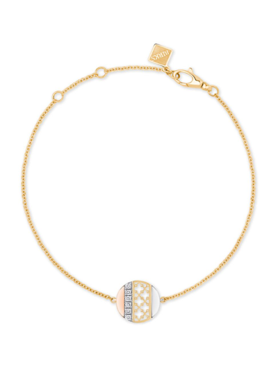 Shop Birks Women's Dare To Dream Tri-tone 18k Gold & 0.07 Tcw Diamond Bracelet