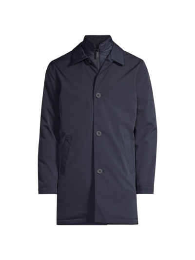 Shop Nn07 Men's Blake 8240 Insulated Trench Coat In Navy