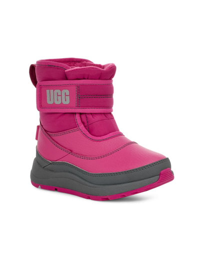 Shop Ugg Little Kids & Kid's Taney Winter Boots In Raspberry Sorbet Grey