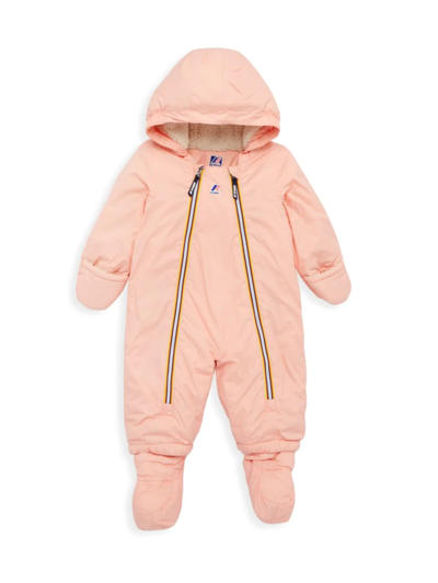 Shop K-way Baby's Le Vrai Snotty Orsetto Snowsuit In Pink