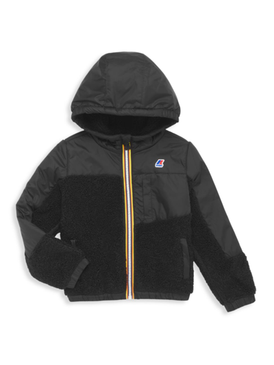 Shop K-way Little Kid's & Kid's Neige Orsetto Jacket In Black