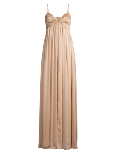 Shop Sachin & Babi Women's Jessica Crinkled Georgette Gown In Champagne