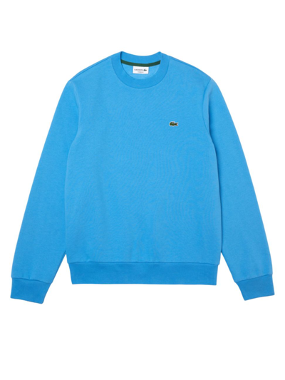 Lacoste Mens Sweatshirt In Fleece Biological Cotton In Blue | ModeSens