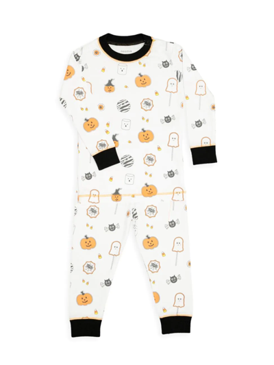 Shop Baby Noomie Baby's & Little Kid's Halloween Treats 2-piece Pajama Set In Neutral