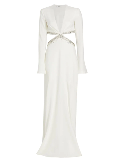 Shop A.l.c Women's Trina Embellished Cut-out Gown In White