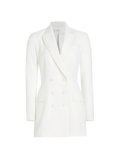 Shop A.l.c Women's Edie Double-breasted Blazer Dress In Daikon Off White