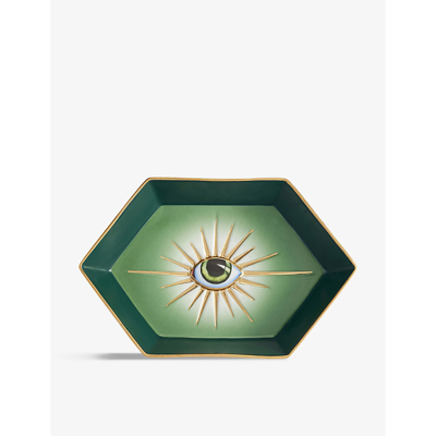 L'objet X Lito Green Vide Poche Hexagon Tray