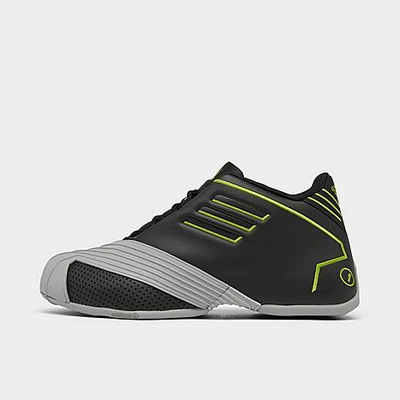 Shop Adidas Originals Adidas Big Kids' T-mac 1 Basketball Shoes In Black/team Mid Grey/semi Solar Slime
