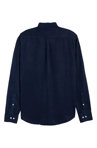 Shop Nn07 Levon Slim Fit Button-down Shirt In True Blue