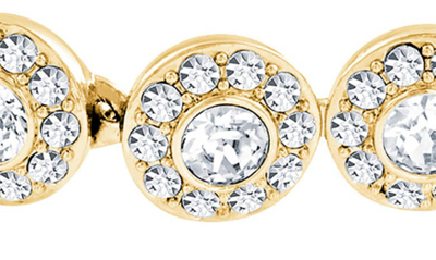 Swarovski Gold-tone Crystal Flex Bracelet In Gold