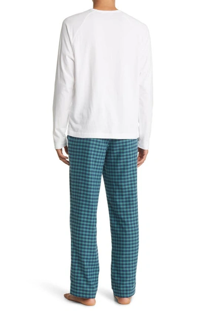 Shop Ugg Steiner Pajamas In White / Aloe Vera Check