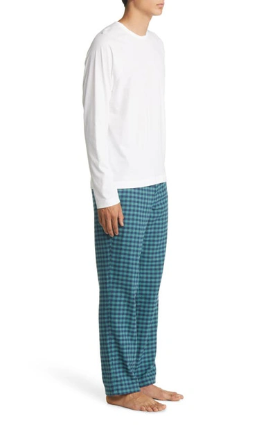 Shop Ugg Steiner Pajamas In White / Aloe Vera Check