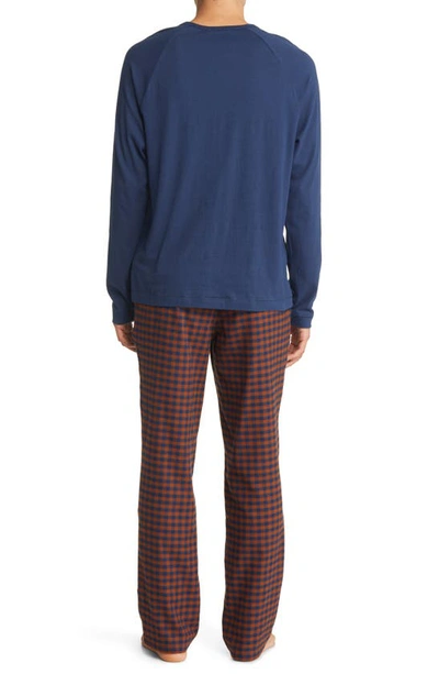 Shop Ugg Steiner Pajamas In Twilight / Brown Mustard Check