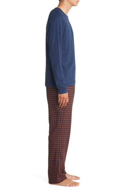 Shop Ugg Steiner Pajamas In Twilight / Brown Mustard Check