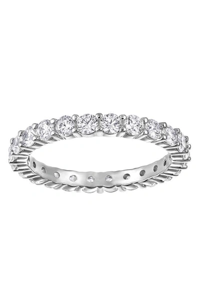 Shop Swarovski Vittore Band Ring In Silver / Clear Crystal