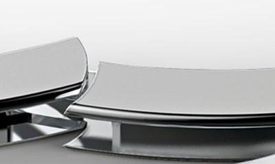 Swarovski Attract Soul Heart Rhodium Plated Bangle In Silver