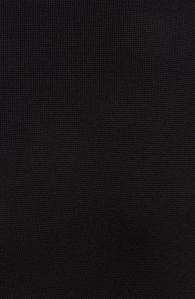 Shop Givenchy Punto Milano Long Sleeve Handkerchief Hem Minidress In Black