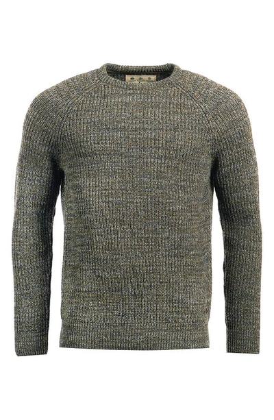Barbour Horseford Wool Crewneck Sweater In Olive