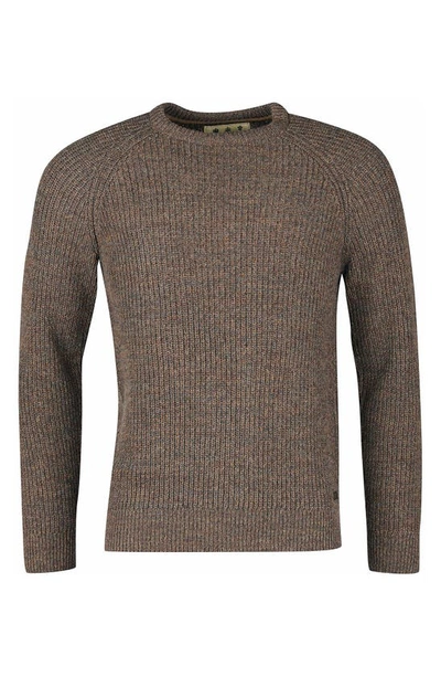 Barbour Horseford Wool Crewneck Sweater In Sandstone