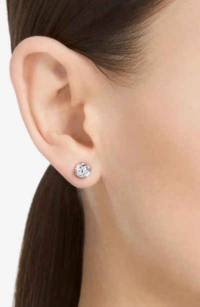 Shop Swarovski Constella Stud Earrings In Silver / Clear Crystal