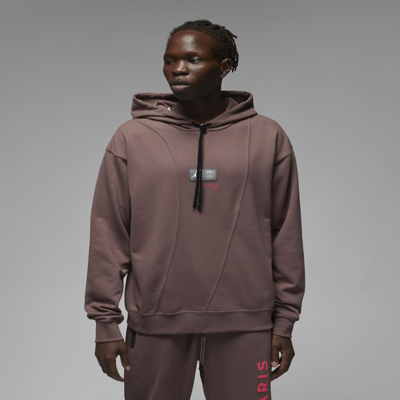 Jordan Nike Men's Paris Saint-germain Pullover Hoodie In Brown | ModeSens