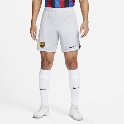 Shop Nike Fc Barcelona 2022/23 Stadium Third  Men's Dri-fit Soccer Shorts In Grey