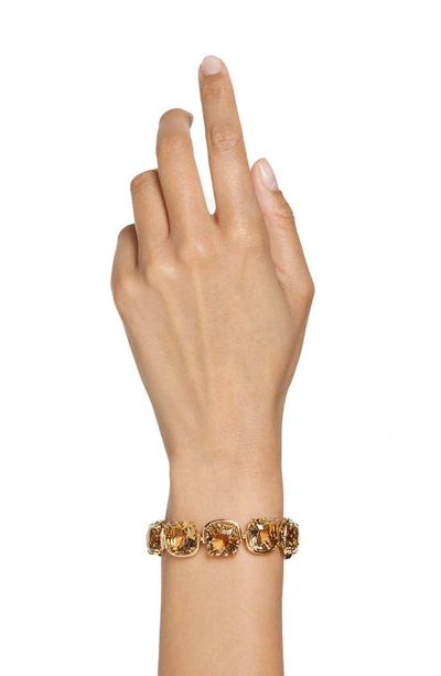 Shop Swarovski Harmonia Crystal Bracelet In Gold