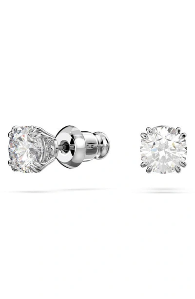 Swarovski Women's Constella 2-piece Rhodium-plated & Crystal Earring & Necklace Set In Silver
