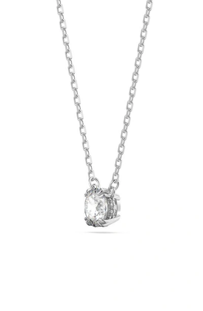 Swarovski Women's Constella 2-piece Rhodium-plated & Crystal Earring & Necklace Set In Silver