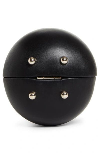 Shop Simone Rocha Mini Egg Top Handle Bag In Black/ Pearl