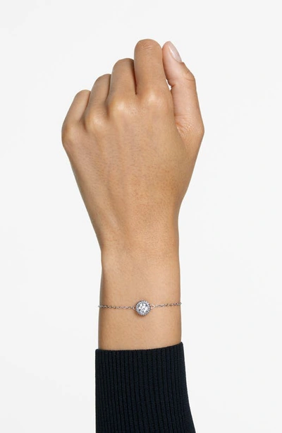 Swarovski Women's Constella Rhodium-plated & Crystal Slider Bracelet In Silver