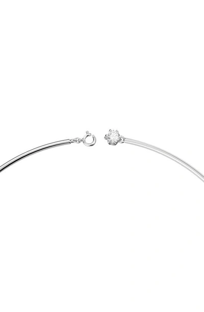 Swarovski Constella Rhodium-plated Brass And Zirconia Necklace In Silver