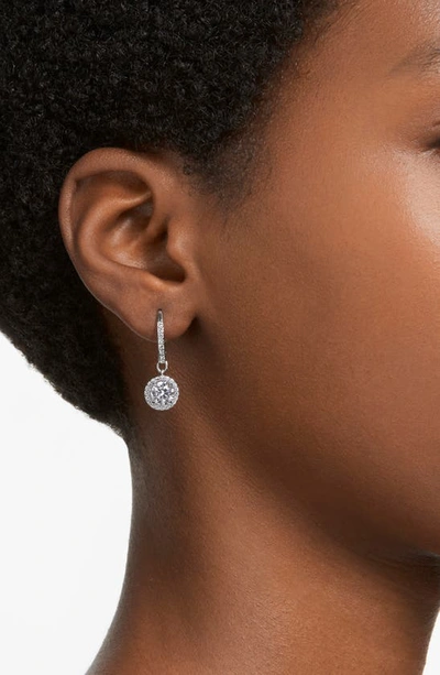 Shop Swarovski Constella Drop Earrings In Silver