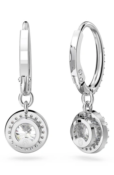 Shop Swarovski Constella Drop Earrings In Silver