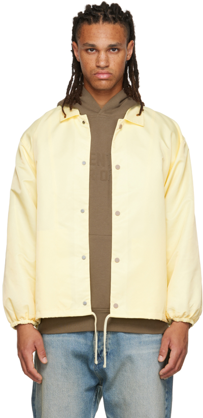 Shop Essentials Yellow '1977' Jacket In Canary