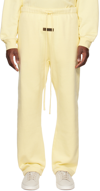 Shop Essentials Yellow Relaxed Lounge Pants In Canary