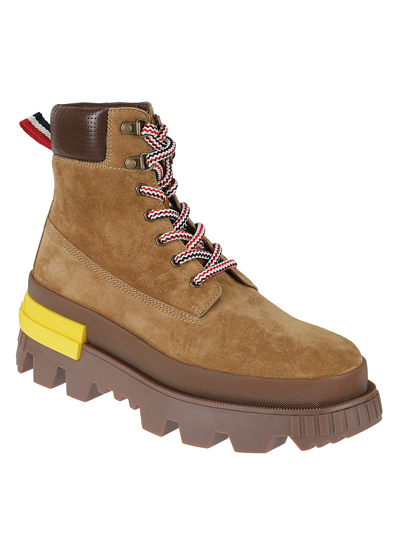 Moncler Mon Corp Boots In Brown