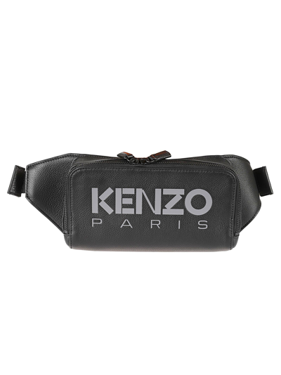 Shop Kenzo Graphy Belt Bag In Black