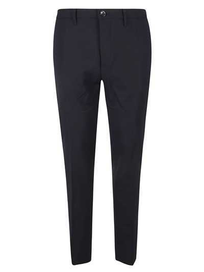 Shop Nine In The Morning Easy Slim Trousers In Navy