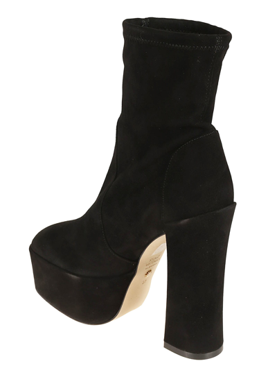 Stuart Weitzman 150mm Block-heel Platform Boots In Black