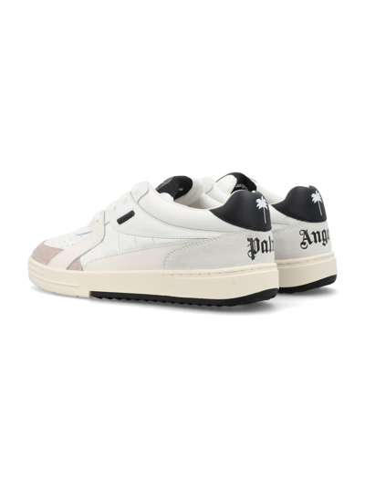 Shop Palm Angels Palm University Sneakers In White Black