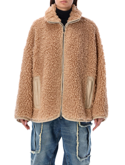 Shop Stand Studio Azalea Faux Fur Cloudy Jacket In Beige