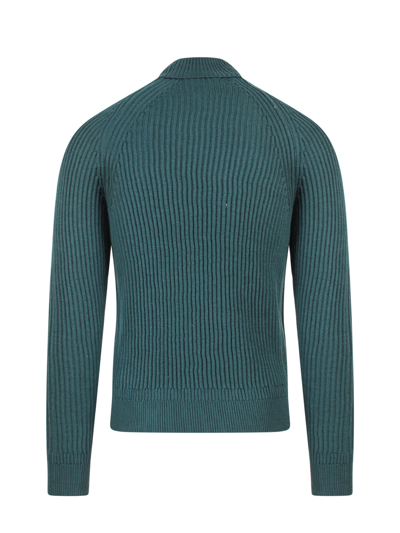 Shop Zanone Sweater In Green