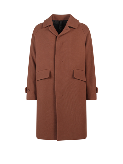 Shop Hevo Crispiano Coat In Brown