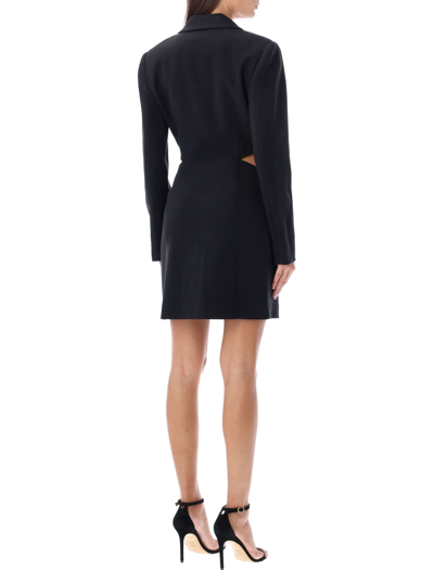 Shop Jonathan Simkhai Jayda Structured Blazer Mini Dress In Black