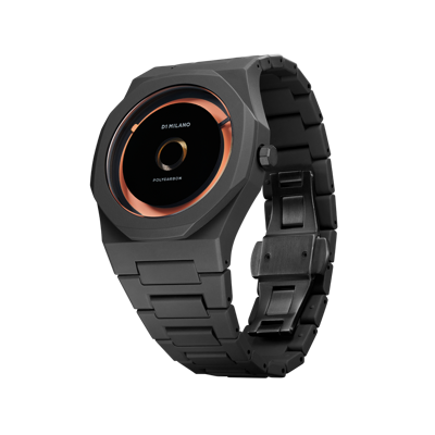 Shop D1 Milano Watch Polycarbon 40.5mm In Black/orange