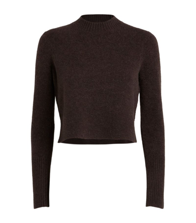 Shop Allsaints Knitted Wick Sweater In Brown
